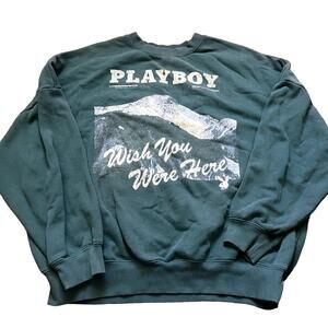 Womens Wish You Were Here Pacsun x Playboy Crewneck Size large